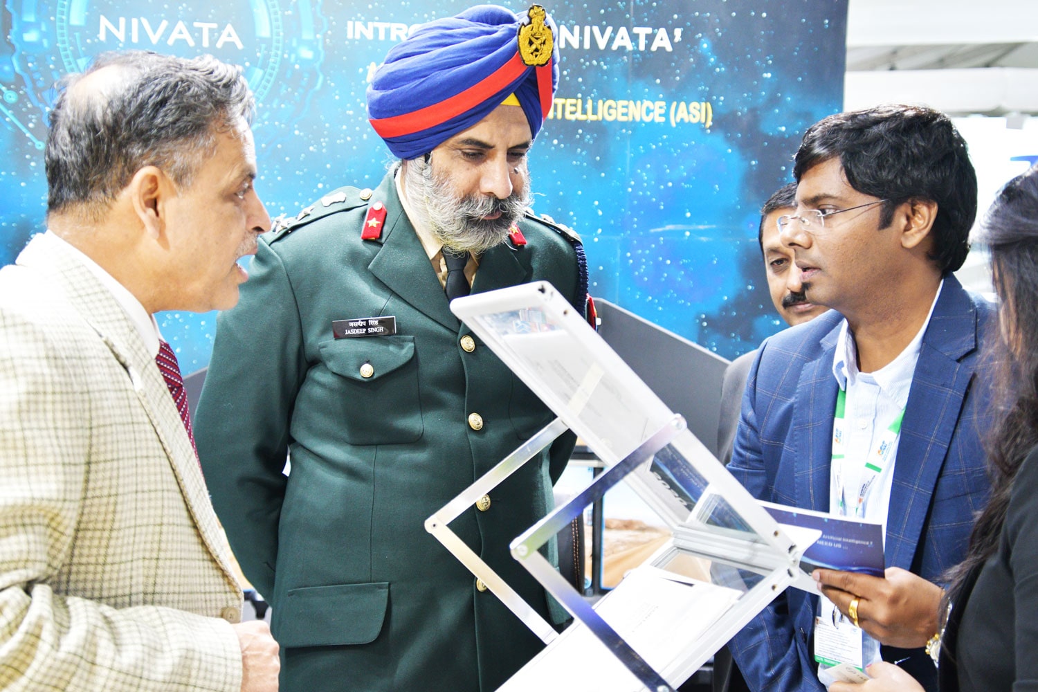 Defence Master India, Displayed their Unmanned Tele-Operated Armoured Vehicle SOORAN and AI NIVATA at DEFEXPO 2020, Lucknow