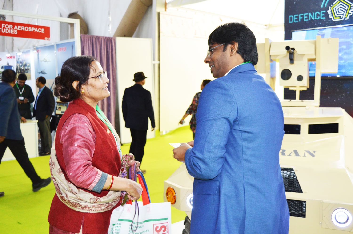 Defence Master India, Displayed their Unmanned Tele-Operated Armoured Vehicle SOORAN and AI NIVATA at DEFEXPO 2020, Lucknow