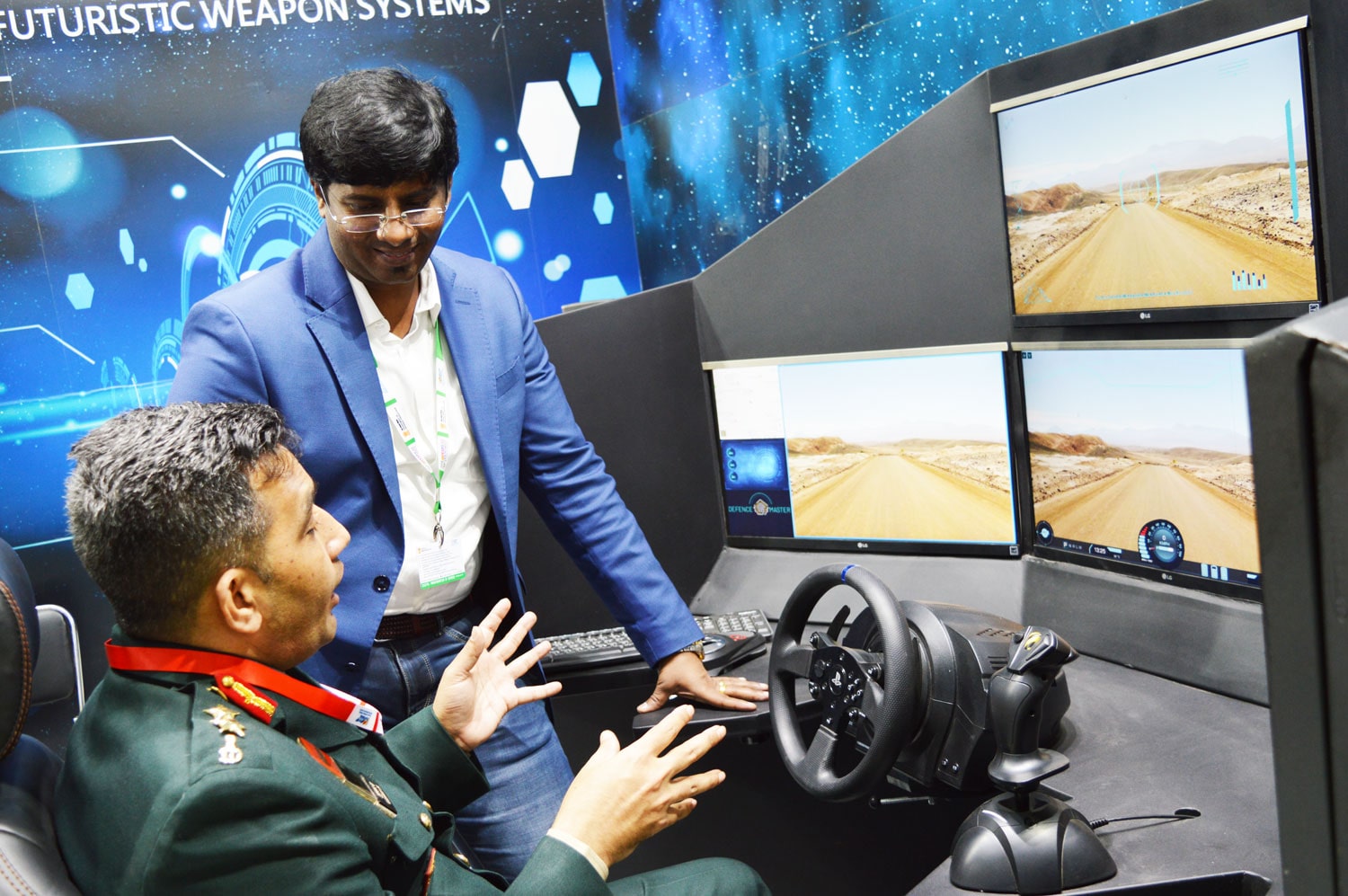 Defence Master India, Displayed their Unmanned Tele-Operated Armoured Vehicle SOORAN and AI NIVATA at DEFEXPO 2020, Lucknow
