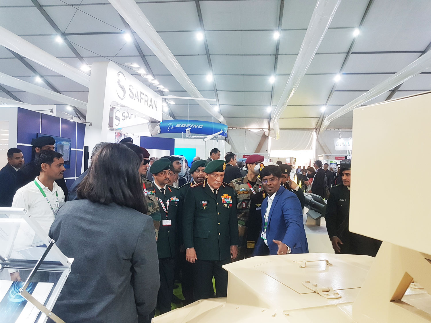 Defence Master India, Displayed their Unmanned Tele-Operated Armoured Vehicle SOORAN and AI NIVATA at DEFEXPO 2020, Lucknow